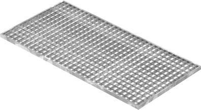 Lichtschachtrost Baunormrost | Mae: 490x990x20 mm 30/30 mm | aus S235JR (St37-2), im