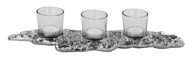 Fink ZARIA, Vase, Porzellan, Krakelee, grau, L. 14 cm, B. 14 cm, H. 16 cm, D. 14