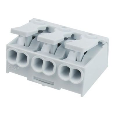 Lésterklemme Leuchtenklemme 3-polig mit Hebel 0.75-2.5mm2 450V VDE DGN 3763
