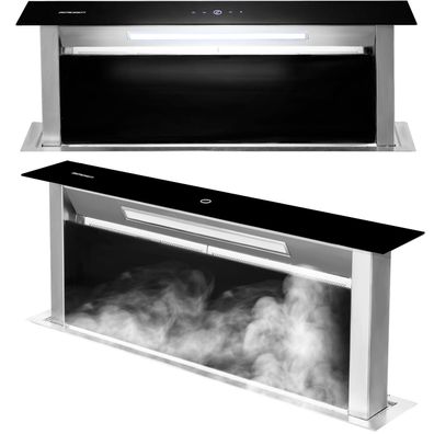 Dunstabzugshaube für die Arbeitsplatte, 90 cm, schwarz, BT-290