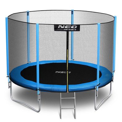 Neo-Sport Gartentrampolin (312 cm) mit Sicherheitsnetz und Leiter