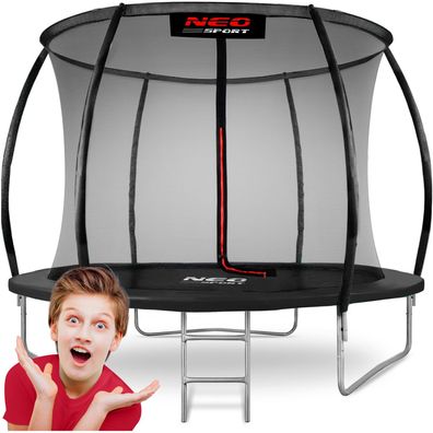 Neo-Sport 8ft/252cm profiliertes Gartentrampolin mit Innennetz