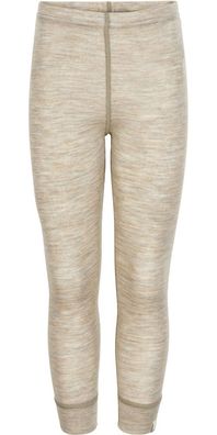 Celavi Kinder Leggings Leggings Solid Melange Wonder Wollies Simply Taupe Melange