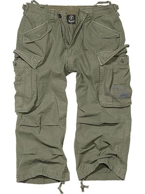 Brandit Shorts Industry Vintage 3/4 in Olive