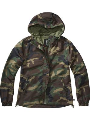 Brandit Women Jacke Ladies Summer Windbr. frontzip Woodland