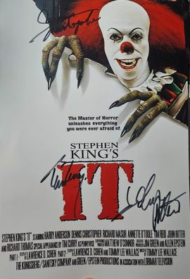 Stephen Kings ES (IT) Cast Autogramm 20x30 cm - Tim Curry Pennywise signiert