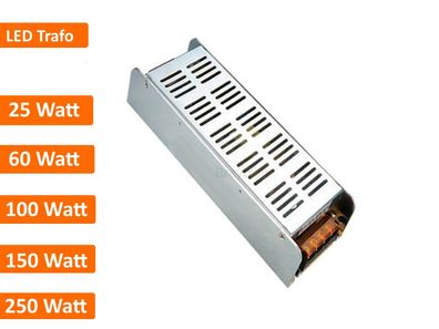 25W - 150W 24V LED Trafo Netzteil Transformator für LED Streifen Beleuch