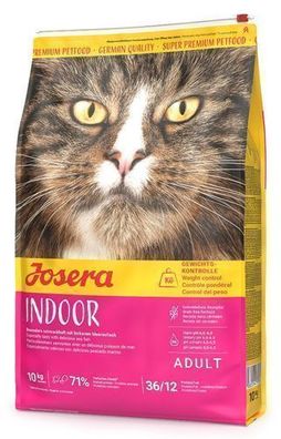 Josera Indoor 10kg Cat Katzen Trockenfutter Getreidefrei Sterilisiert Anti Hairball
