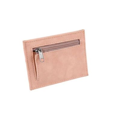 Kreditkartenetui Slim Wallet 10,5 × 8 cm mit 3 Kartenfächern und Reißverschlussfach
