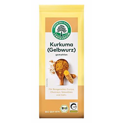Lebensbaum Kurkuma (Gelbwurz), gemahlen, Bio-Gewürz - 50 g - 50.0g