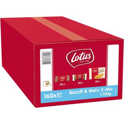 Lotus 774514 Luxe Assorti 3-Mix Gebäck 160 St