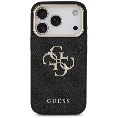 Guess 4G Big 4G Classic Logo iPhone 18 Pro Max / 17 Pro Max Schwarz Gold Hülle