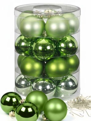 Weihnachtskugeln 20 Stk 6cm Sparkling Nature mit Haken
