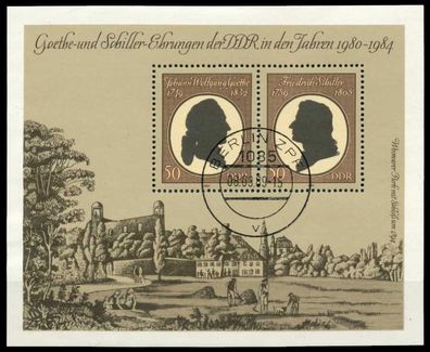 DDR BLOCK Kleinbogen Block 66 gestempelt X5684BE