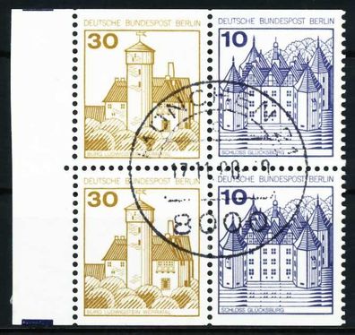 BERLIN Zusammendruck Nr W65 + W66 zentrisch gestempelt Viererb X5EF3AA