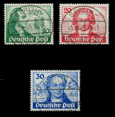 BERLIN 1949 Nr 61-63 zentrisch gestempelt X6E0CD6
