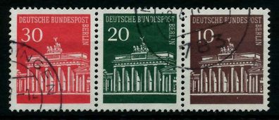 BERLIN Zusammendruck Nr W43 gestempelt 3ER STR X78363A