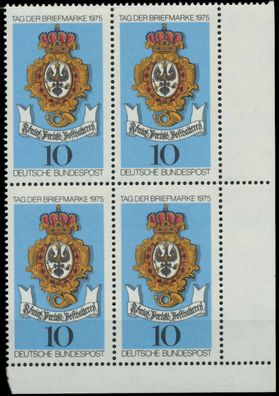 BRD 1975 Nr 866 postfrisch Viererblock ECKE-URE X801A0E