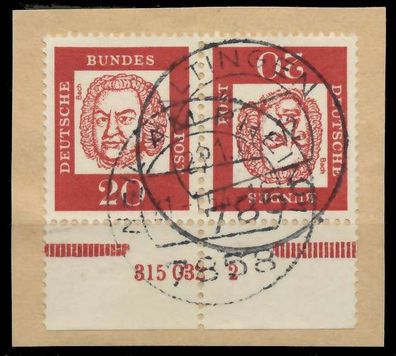 BRD BUND Zusammendruck Nr K4-HAN 315.032-2 gestempelt WA X90677A