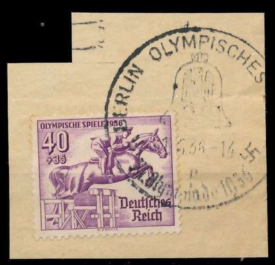 Deutsches REICH 1936 Nr 616 zentrisch gestempelt Briefstück X906A36