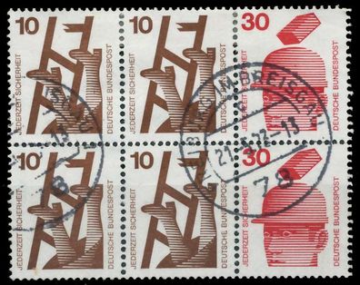 BRD BUND Heftchenblatt Nr HB 21 gestempelt X90EDCE