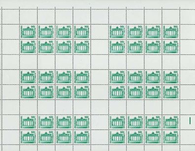 DDR Markenheftchenbogen Nr MHB21I postfrisch MHB X90F022