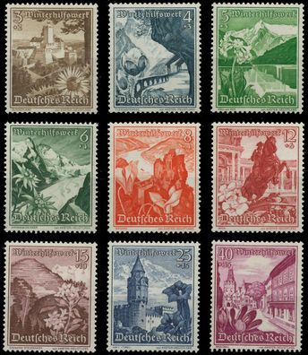 Deutsches REICH 1938 Nr 675-683 postfrisch X9DD982