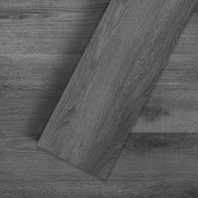 Vinylboden selbstklebend 5 mÂ² 36 Dielen PVC Holzoptik wasserdicht Dunkelgrau