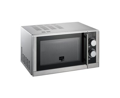 L2G Profi-Mikrowelle 25 L 900 W mit Grill und Auftaufunktion Edelstahl