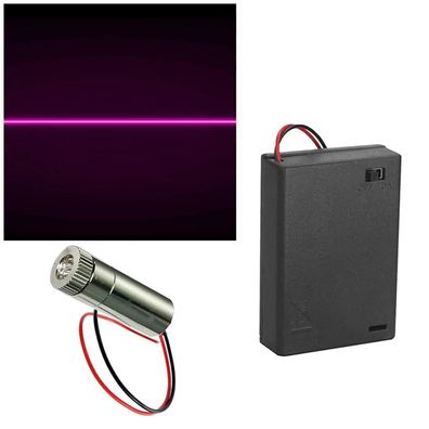 Ctricalver 6 Stéck Laserlinie Modul 405nm 3-5V Violett mit AA Batteriehalter
