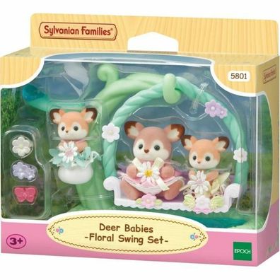 EPOCH Traumwiesen - Reh Babys mit Blumenschaukel Spielset, Konstruktionsspielzeug
