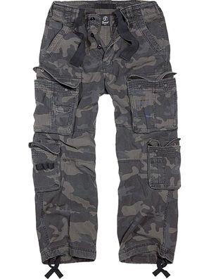 Brandit Hose Pure Vintage Trouser in Darkcamo
