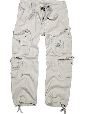 Brandit Hose Pure Vintage Trouser in Old White