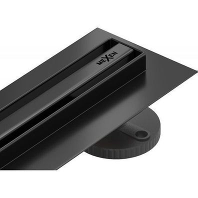 Mexen Flat 360° Slim linearer Duschablauf 140 cm, Schwarz - 1741140