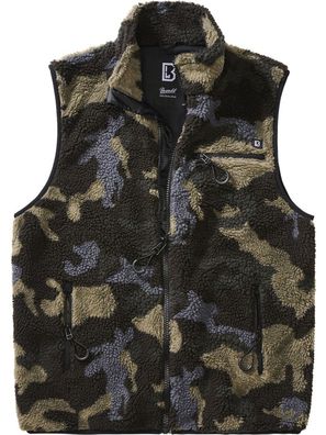 Brandit Men Weste Teddyfleece Vest Men Darkcamo