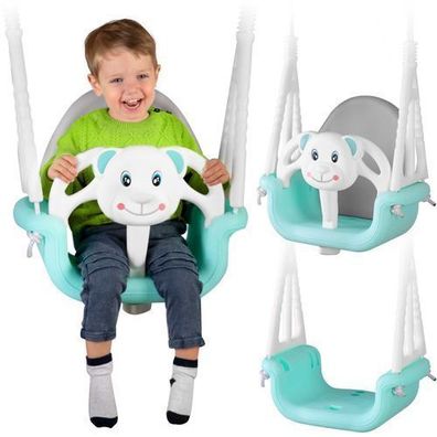 Ricokids 3-in-1 Teddybär-Schaukeleimer, Türkis
