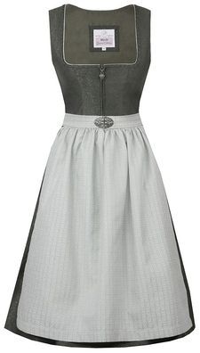 Dirndl Seßlach 65cm Länge olive pistazie