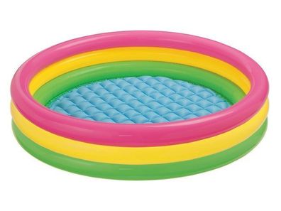 Aufblasbares Planschbecken, 3 Farben, 147 x 33 cm, INTEX 57422