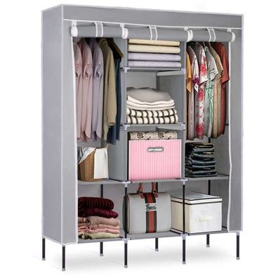 Massido Textilgarderobe - Grau