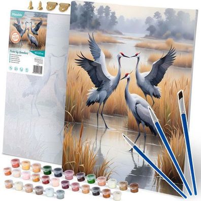Malen nach Zahlen, 40x50 cm, Massido Cranes