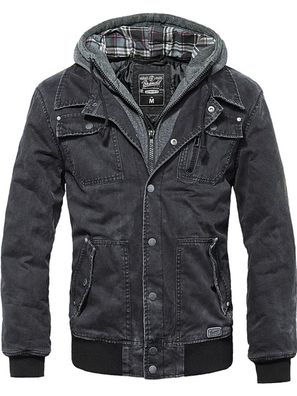 Brandit Jacke Dayton Jacket + Sweathood in Black