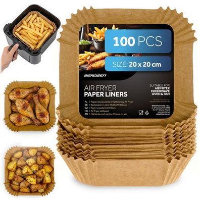 Backpapier für Friteuseinsätze 20 cm Berdsen - 100 Stück