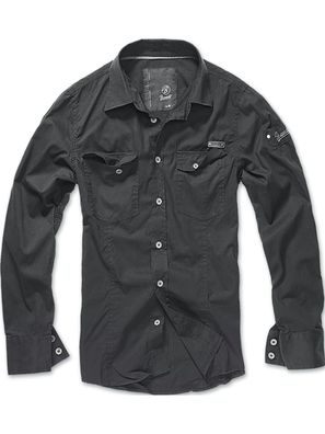 Brandit Hemd Shirt Slim MEN in Black