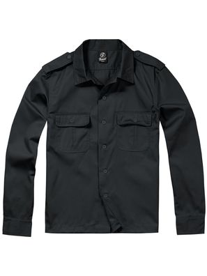 Brandit Hemd US Shirt 1/1 Arm in Black