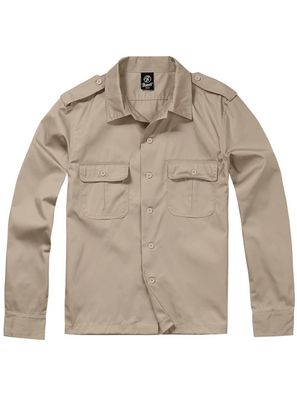 Brandit Hemd US Shirt 1/1 Arm in Beige