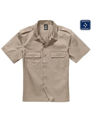 Brandit Hemd US Shirt 1/2 Arm in Beige
