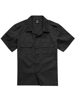 Brandit Hemd US Shirt Ripstop 1/2 Arm in Black