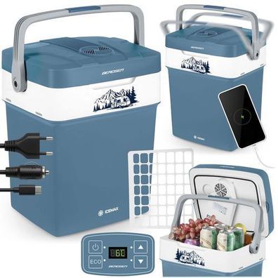 Berdsen Icemax 29 Liter Reisekühlbox mit ECO-Modus - blau
