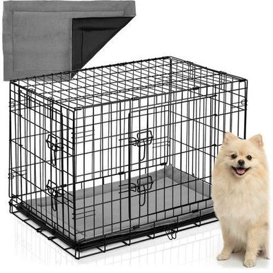 Metall-Hundehütte + Bett 75 x 45 x 54 cm PH-200