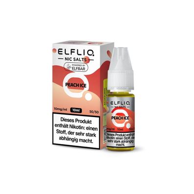 ELFLIQ Peach Ice Nikotinsalz Liquid 10 ml